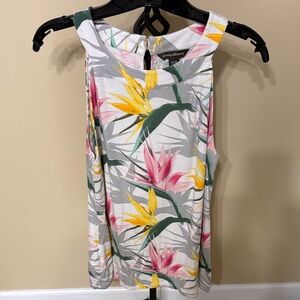 Tommy Bahama Women's Tropical Floral Tank Top - Pink, Yellow, Green